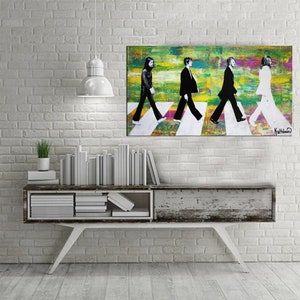 BEATLES Print, Modern Decor, Modern Art, Abbey Road Print, Original Art Print, Contemporary Art Prints image 2