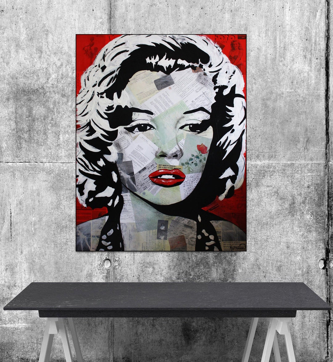 Marilyn Monroe Art Print, Original Art Print, Artwork, Portrait, Home Decor, Wall Decor, Gifts