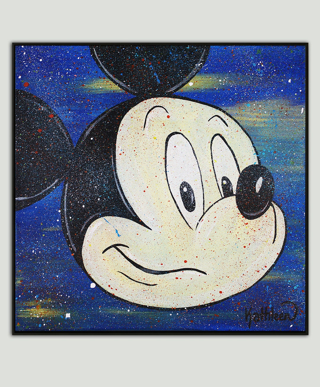 Mickey Mouse Art Print, Mickey Mouse Print, Wall Decor, Wall Art, Kids ...