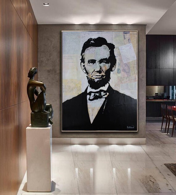 abraham lincoln modern painting