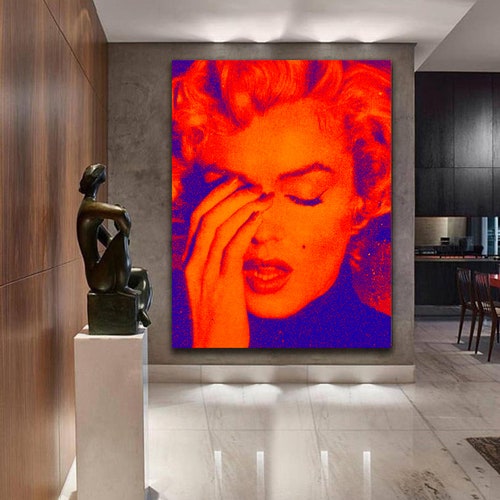 Marilyn Monroe Art Print Hollywood Actress Print Modern Art - Etsy