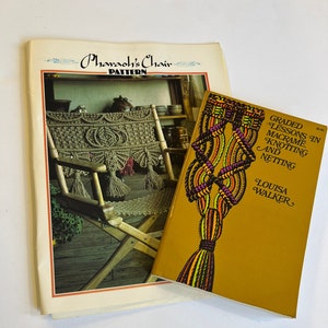 Vintage Macrame Pattern Book by Louisa Walker 1971
