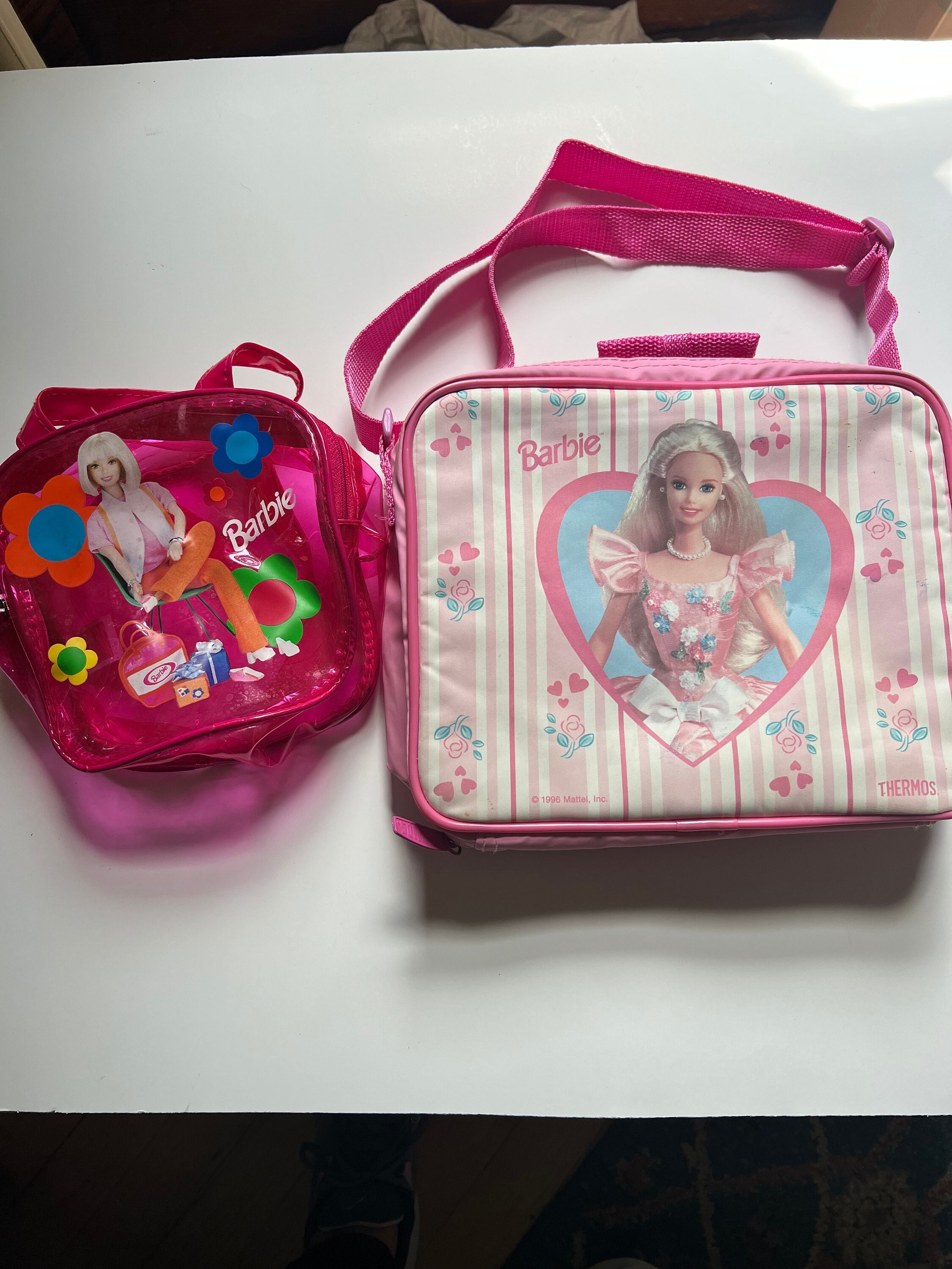 Girls Round Barbie Lunch Box