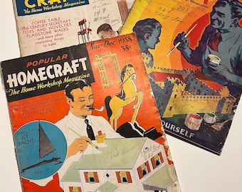 Popular Homecraft Magazines 1932 1938