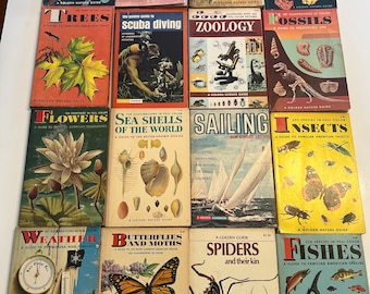 Vintage Golden Nature Books