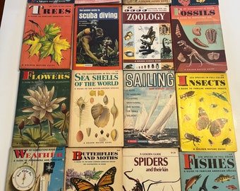 Vintage Golden Guides Nature Guides Collectible Paperback Books Golden