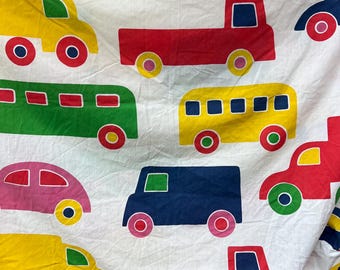 Vintage Marimekko Bo Boo Twin Sheets Vehicles