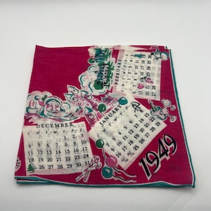 Vintage Calendar 1940s - Etsy
