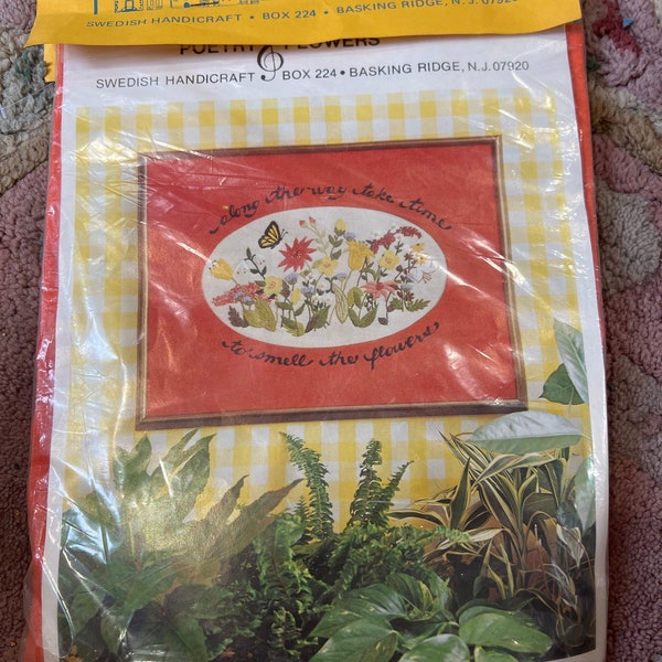 Panier De Fleurs Crewel KIP – Bouquet Printemps – Encadré – Vogart