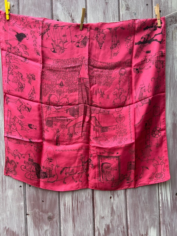 Very Rare Jacques Charmoz Silk Scarf