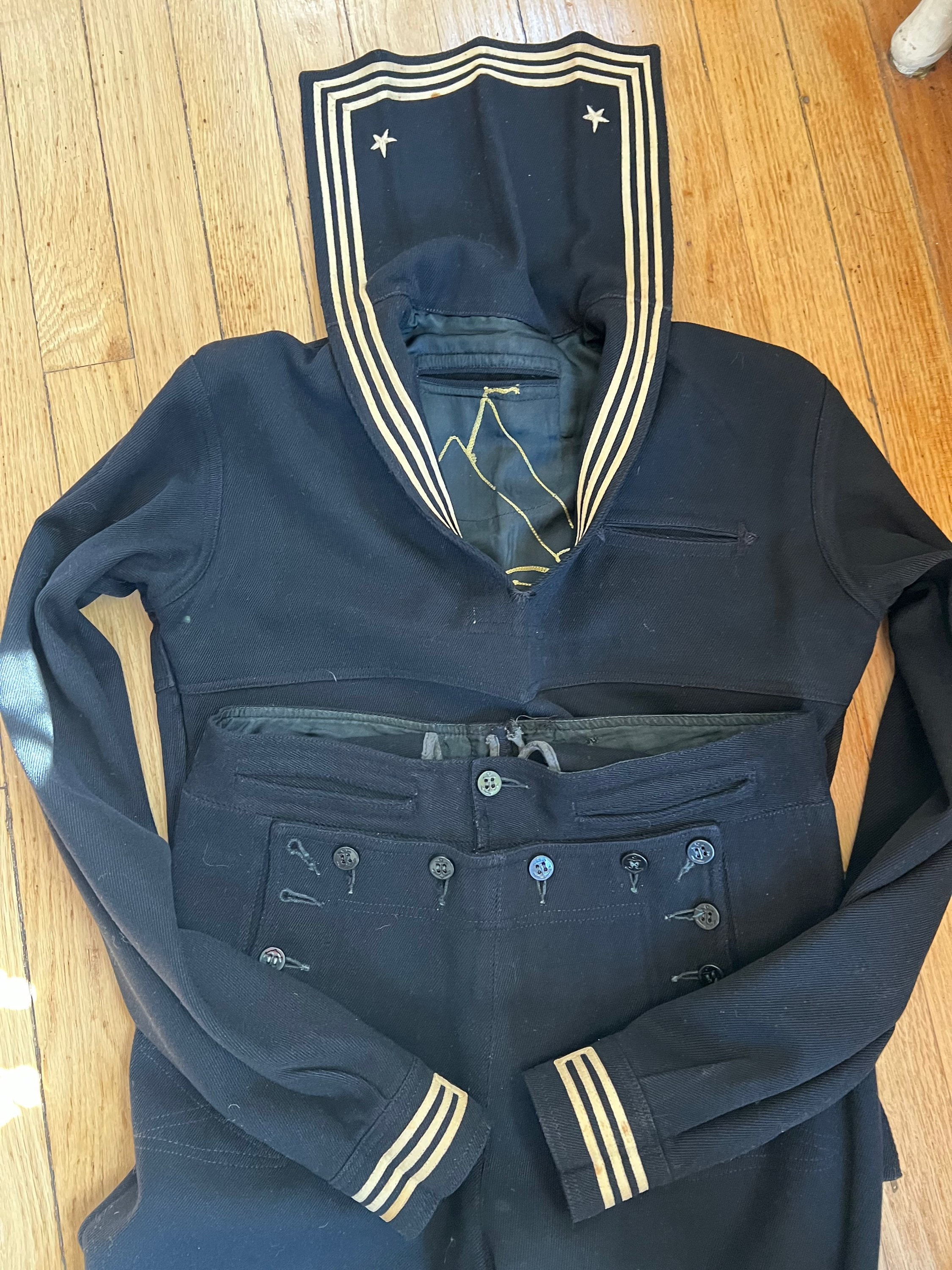 Vintage 1940s US Navy Uniform Cracker Jack tailormade and Etsy