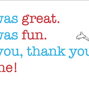 Dr. Seuss Thank You Tags 1.85x4.25in PRINTABLE - Etsy