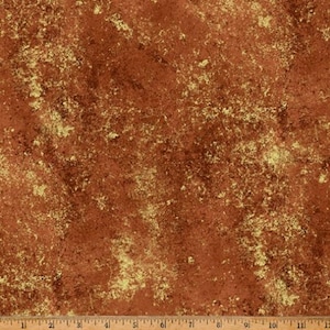 Brilliance: Rust with Gold- By Hoffman Sold by the Yard