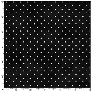 Beautiful Basics- Black Classic Dots-Maywood Studios Sold by the Yard