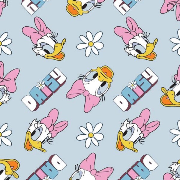 Mickey and Friends: Oopsie Daisy Duck- Camelot Fabrics Sold By The Yard/Mickey mouse fabric