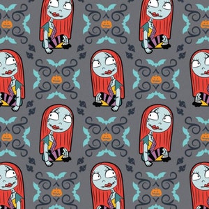 Master of Fright: Sally Scream Queen in Grey- Camelot Sold by the Yard