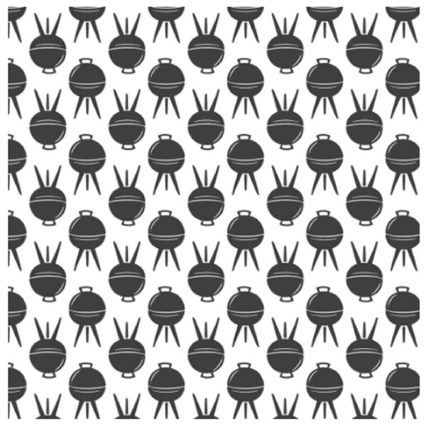 Grill Master- BBQ Black - Camelot Fabric Sold by the Yard