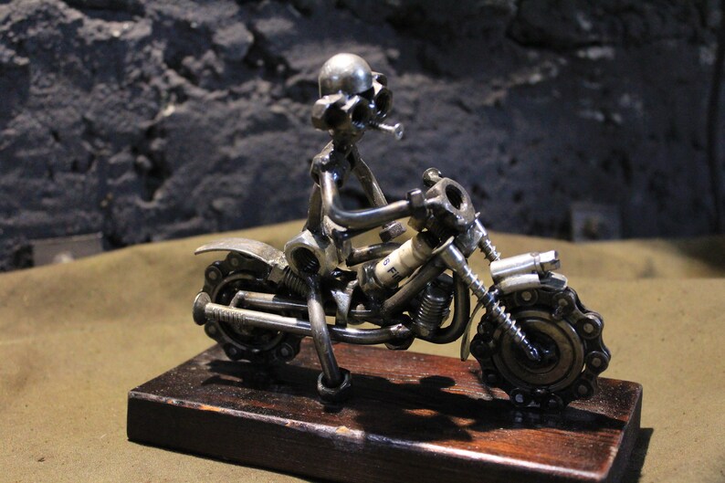 Sculpture motorcycle / Metal Art / steel motorcycle / model Etsy