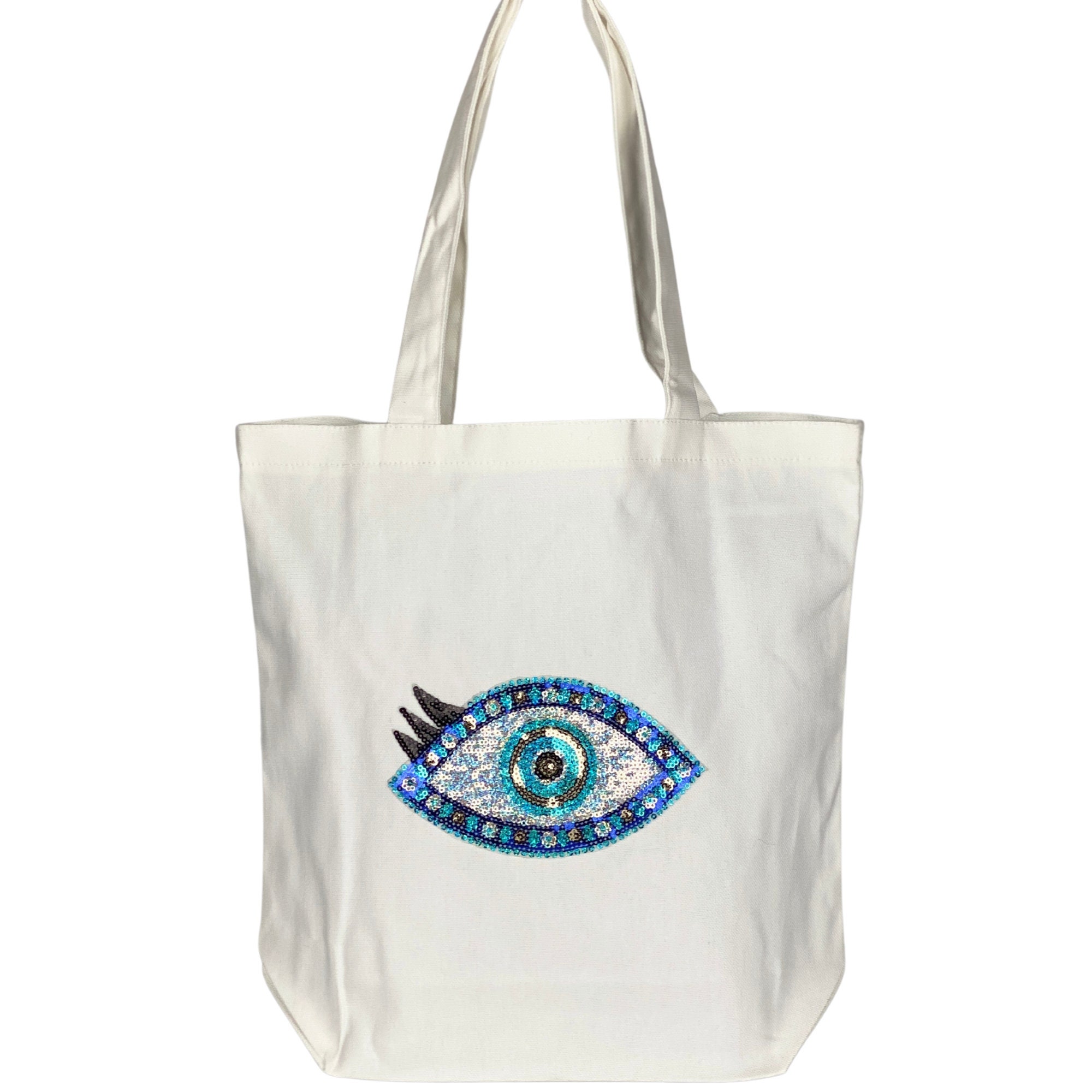 Canvas Bag, Evil Eye Tote Bag, Women Bag, Sequin Patch Small, Evil Eye Patch Iron On, Dangle Eye Charm, Beach Bag, Sequins Evil Eye, Sew On - Etsy Canvas Bag, Evil Eye Tote Bag, Women Bag, Sequin Patch Small, Evil Eye Patch Iron On, Dangle Eye Charm, Beach Bag, Sequins Evil Eye, Sew On - Etsy