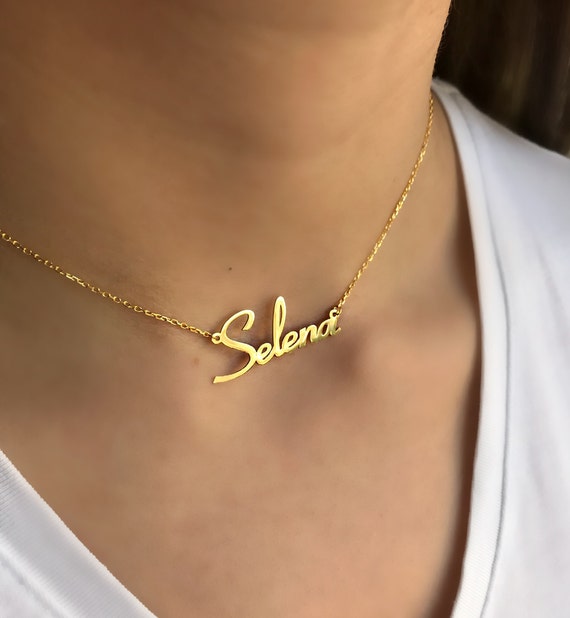 Name Choker Necklace Gold Choker Necklace Personalized