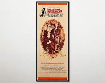 Butch Cassidy und Sundance Kid – Holzschnitt, Filmplakat