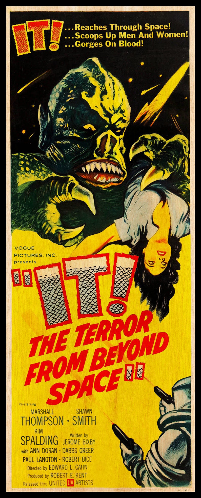 It The Terror From Beyond Space Full Movie It The Terror from Beyond Space HIGH QUALITY Movie Wood | Etsy