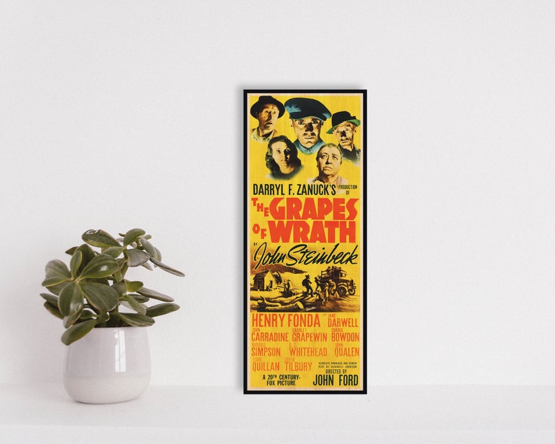 The Grapes of Wrath WOOD Poster Fanart Cinema Movie Posters Etsy
