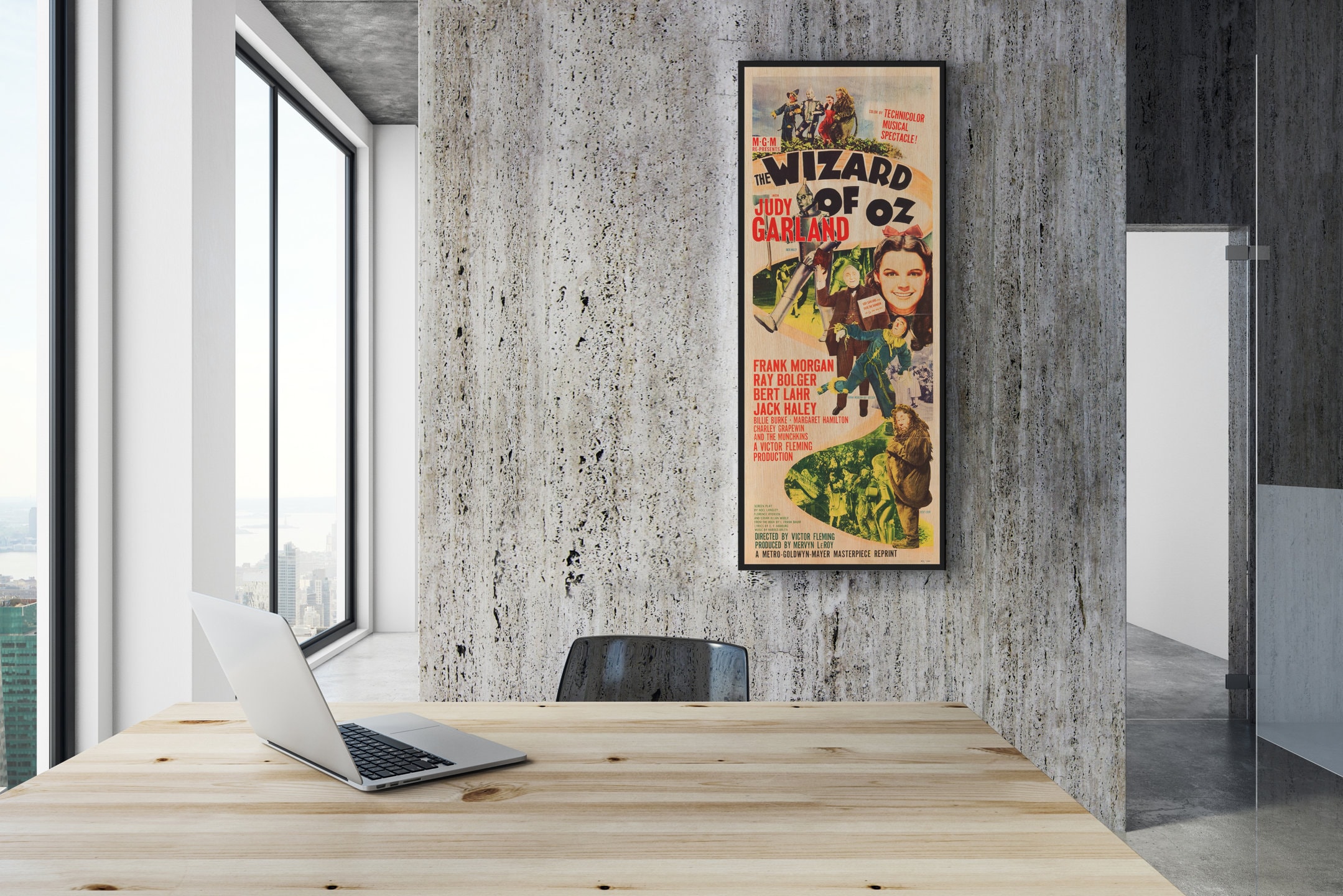 The Wizard of Oz Poster WOOD PRINT, Fanart Cinema Movie Posters on