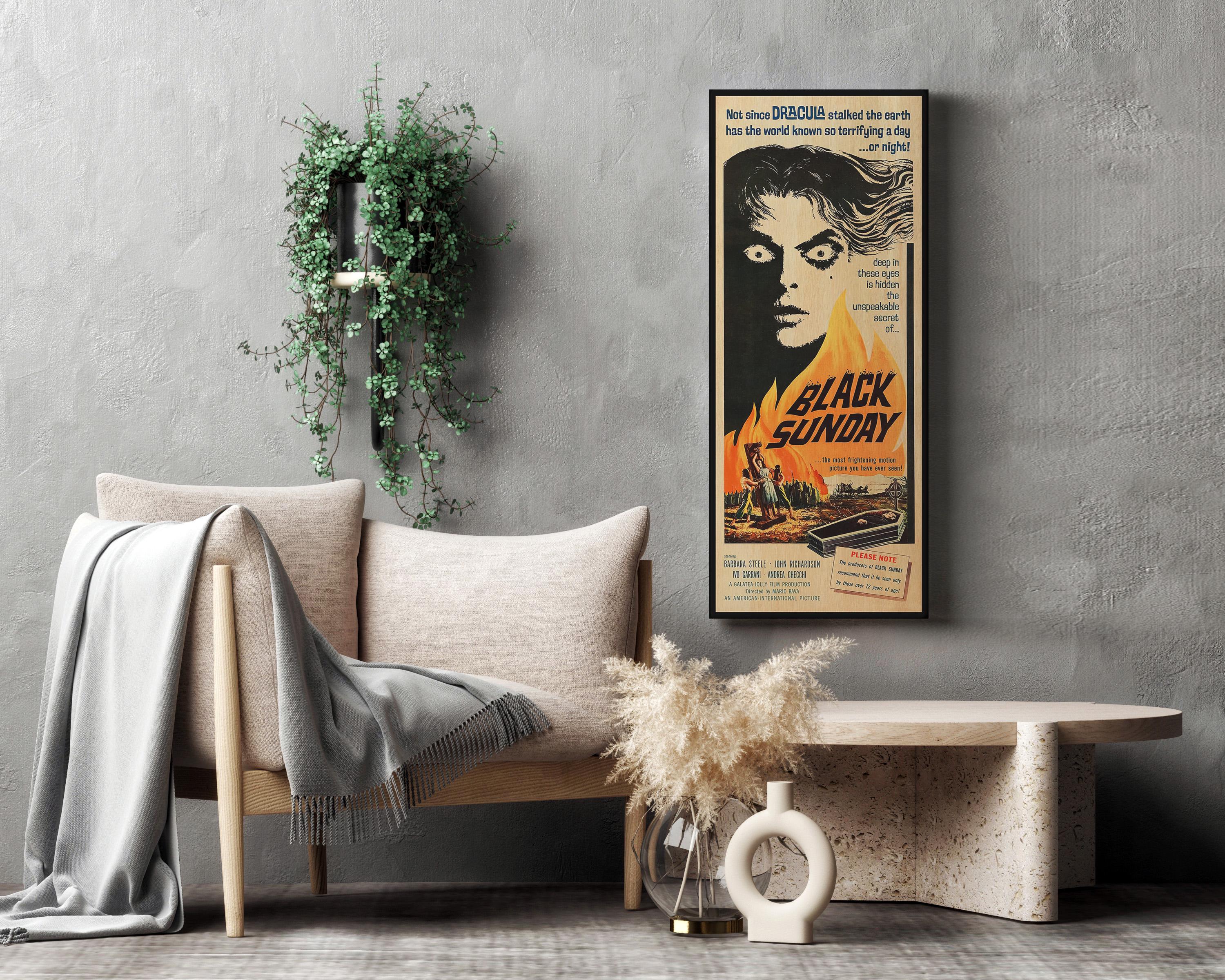 Black Sunday Italian Gothic Horror Movie Wooden Poster, Barbara