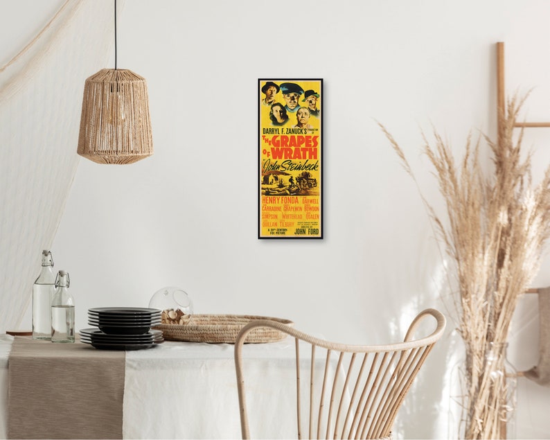 The Grapes of Wrath WOOD Poster Fanart Cinema Movie Posters Etsy