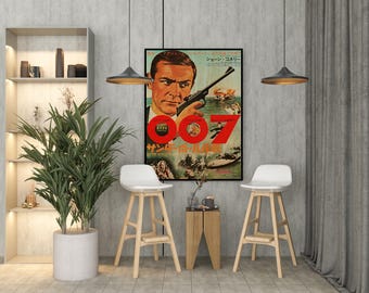 サンダーボール作戦 日本版木製ポスター、ショーン・コネリー主演007