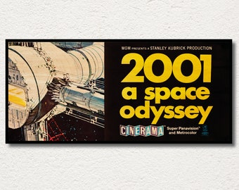 2001: A Space Odyssey Wooden Movie Poster – Sci-Fi Cinema Wall Art