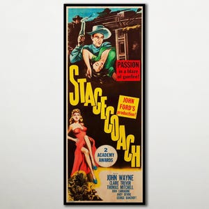 1939年のアメリカの古典西部劇映画『駅馬車』のハリウッド映画ポスター