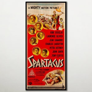 Spartacus Poster HOLZDRUCK, Fanart Kinofilmposter auf HOLZ für Spartacus Filmliebhaber, extragroße Wandkunstdrucke und große Leinwandkunst