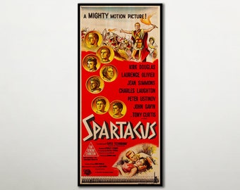 Spartacus Poster WOOD PRINT, Fanart Cinema Movie Posters on WOOD