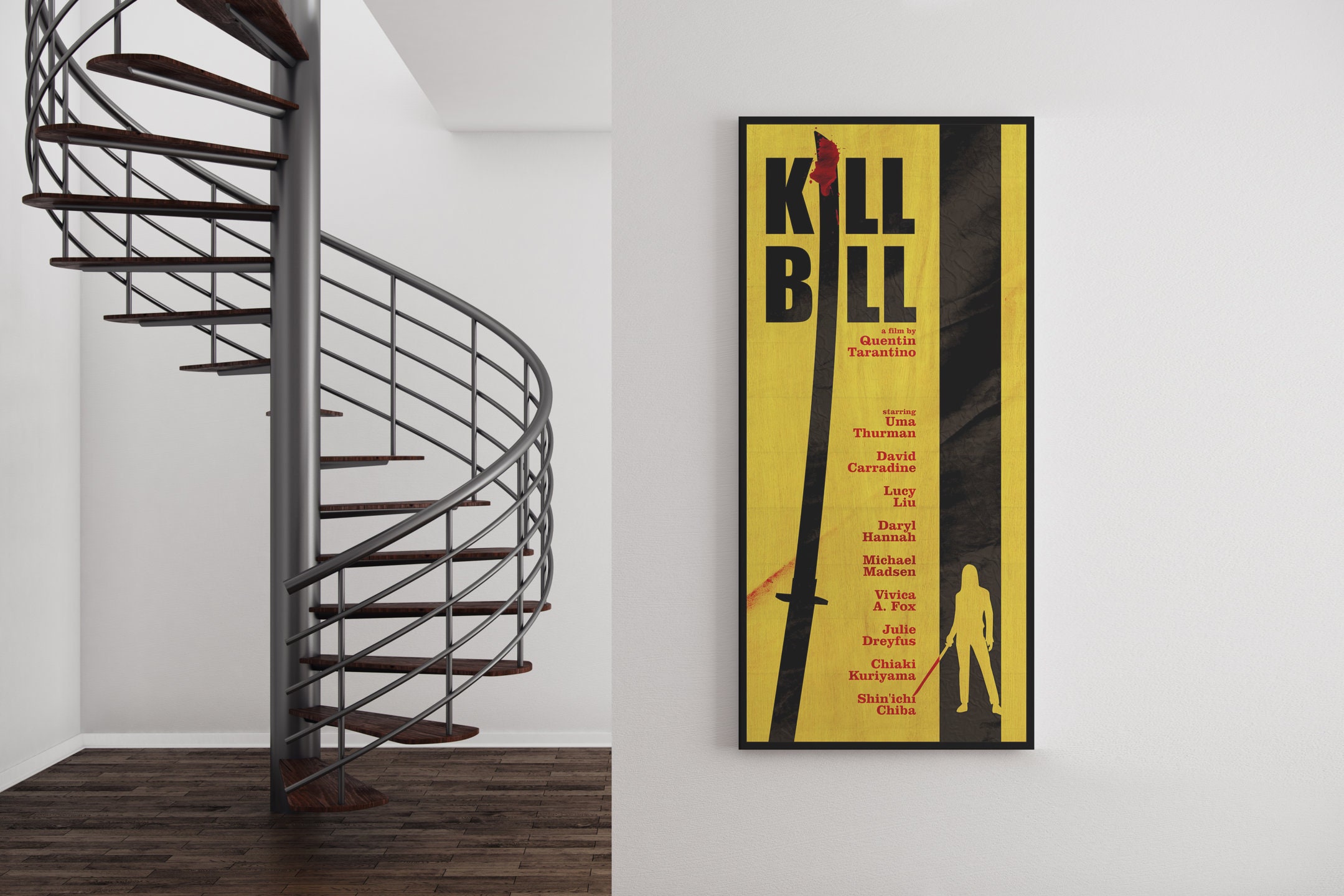 Poster Affiche Poster de Film - Kill Bill Volume 1 - Tarentino - Uma Poster Affiche Poster de Film - Kill Bill Volume 1 - Tarentino - Uma
