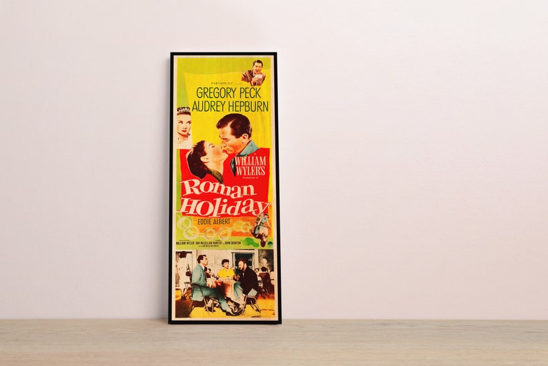 a picture of a movie poster hanging on a wall