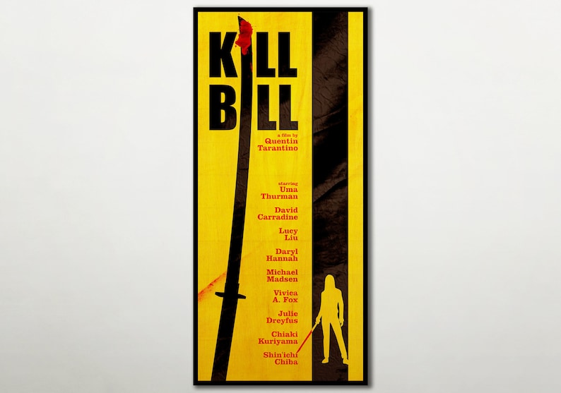 Kill Bill Poster WOOD PRINT, Fanart Cinema Movie Posters on WOOD for a ...