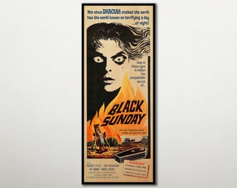 Black Sunday WOODEN POSTER, Extra Large Cool Unique Gift for