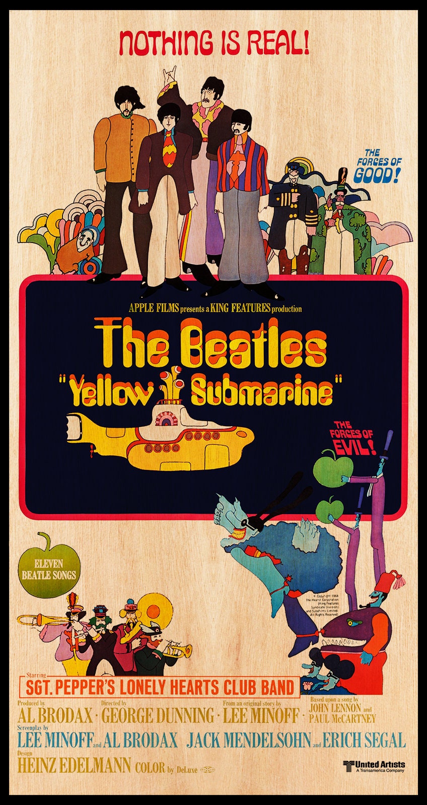 The Beatles ビートルズ　イエロー・サブマリン　B2ポスター THE BEATLES ビートルズ B2 映画 ポスター イエローサブマリン