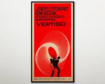 Vertigo HIGH QUALITY classic movie wood poster, Large wood wall art prints, Birthday anniversary gift art for men and women, Wood Poster.