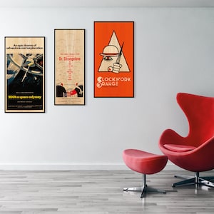 Stanley Kubrick Poster Collection, WOODEN wall art set, Sensational lovely gift for any Kubrick fan, Wonderful Kubrick poster gift idea.