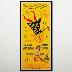 Funny Girl WOODEN Wall Art, Wall decor unique gift for movie lovers, Barbra Streisand fan poster, Handmade Cinema Poster. Large canvas art