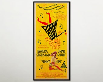 Funny Girl WOODEN Wall Art, Wall decor unique gift for movie lovers, Barbra Streisand fan poster, Handmade Cinema Poster. Large canvas art