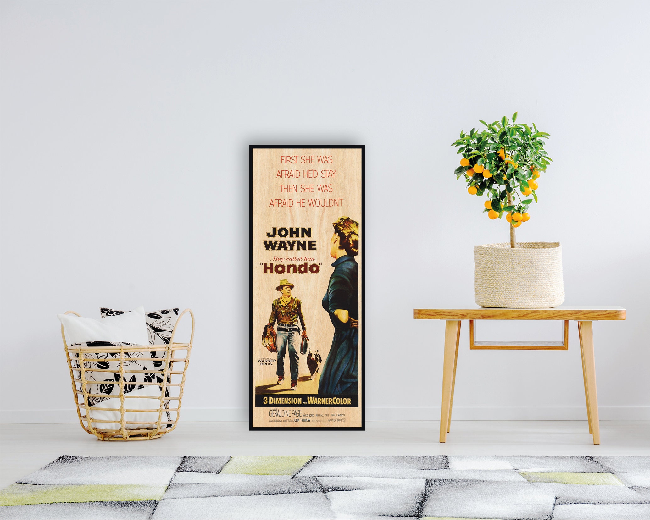 Hondo WOOD POSTER Stunning Movie Poster Printed on WOOD for Etsy Canada