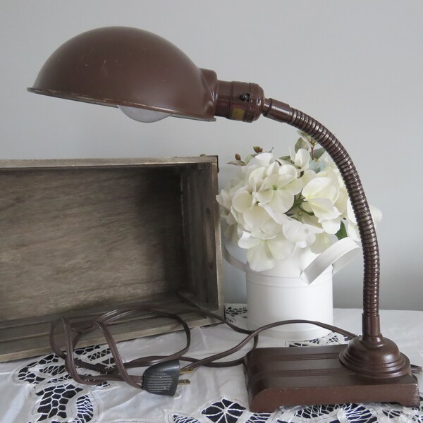 Desk Lamp Vintage Etsy