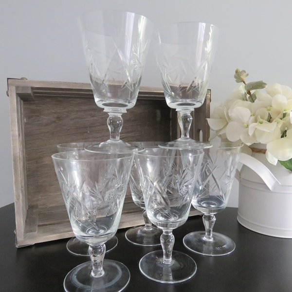 Pinwheel Crystal Glasses Etsy Canada