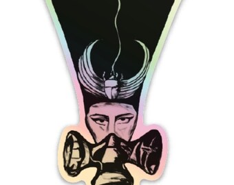 Holographic MARTIAN sticker