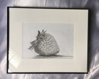 Strawberry Drawing Print