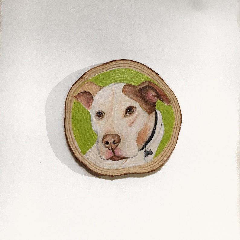 Pet Portrait Wooden Coaster